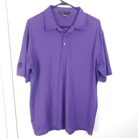 Nike Polo Mens L Tiger Woods Collection At Quarry Oaks Golf Country Club Dri Fit - Picture 1 of 10